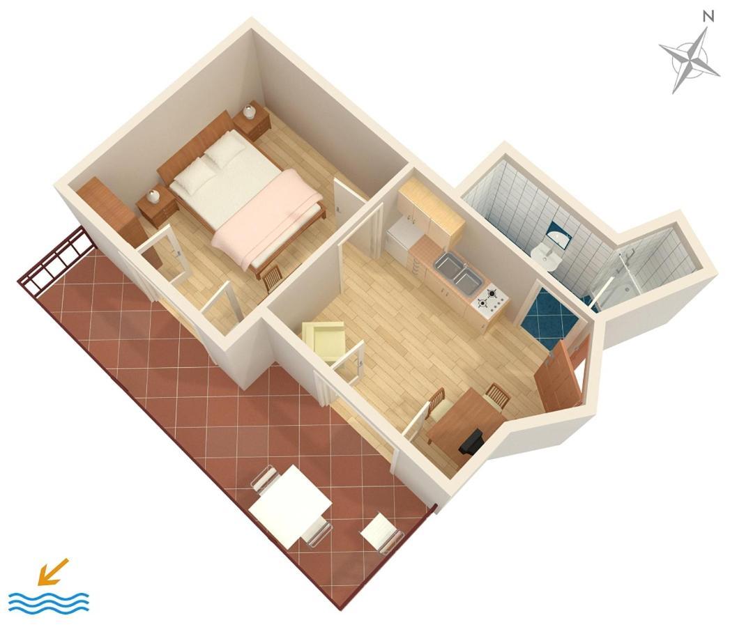 Apartments With A Parking Space Vodice - 7604 Bagian luar foto